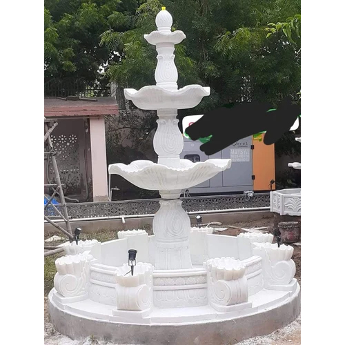White Marble Stone Fountain