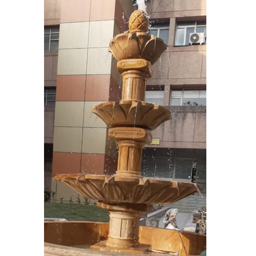 Brown Sand Stone Water Fountain