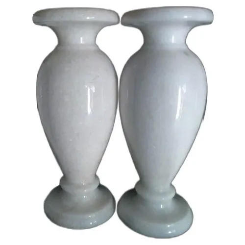 White Marble Flower Pot