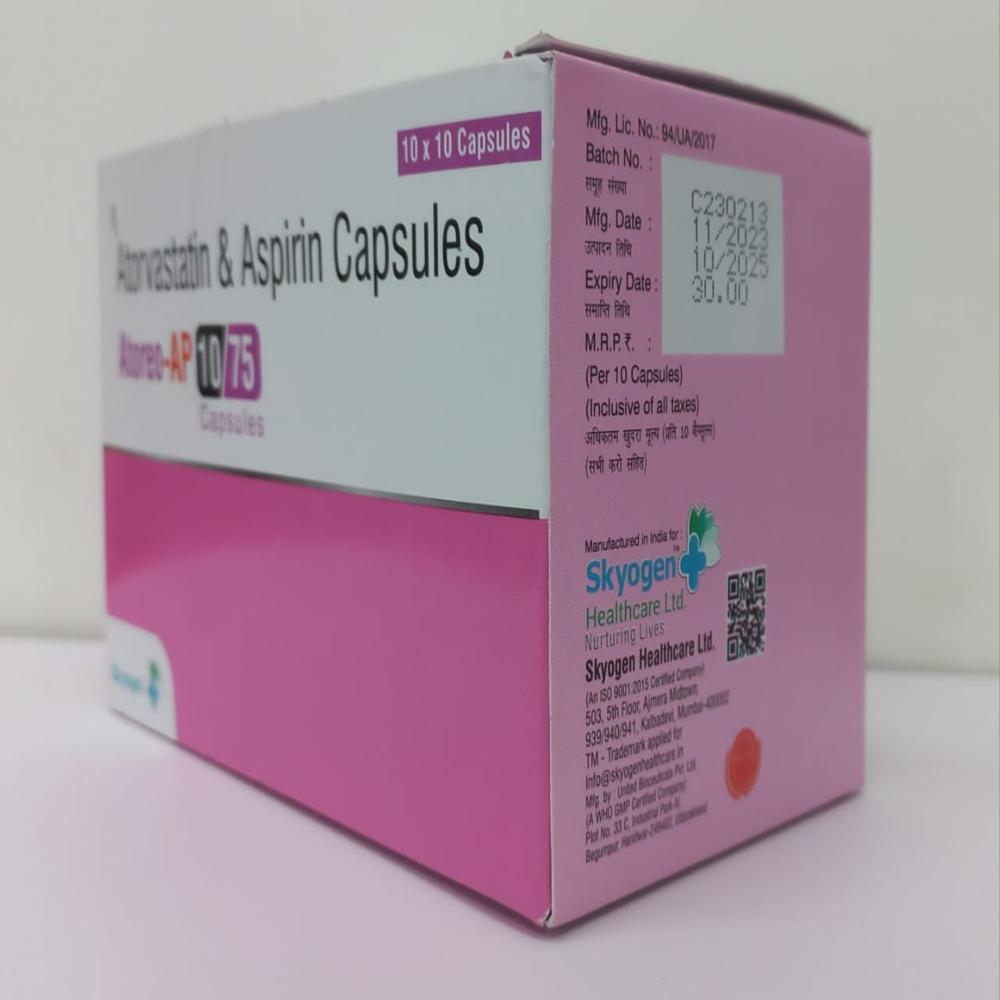 ATORVASTATIN 10MG ASPIRIN 75MG