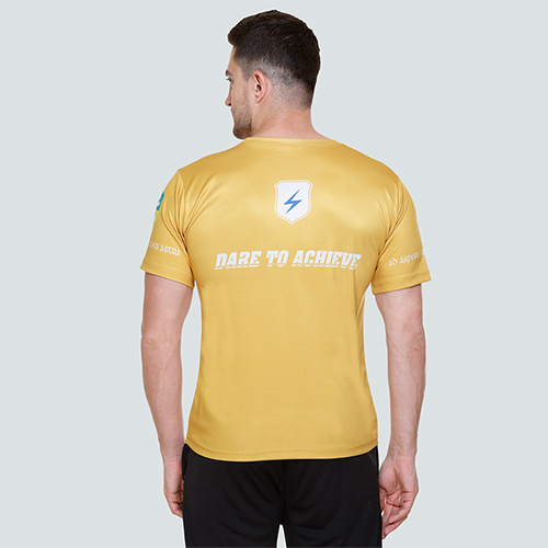 Yellow Round Neck T-shirt - Design: Standard