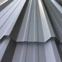 Metal Profile Roofing Sheet - Color: Silver
