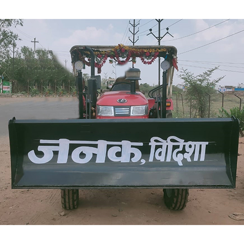 Tractor Mounted Dozer - Color: Black Paint Coated