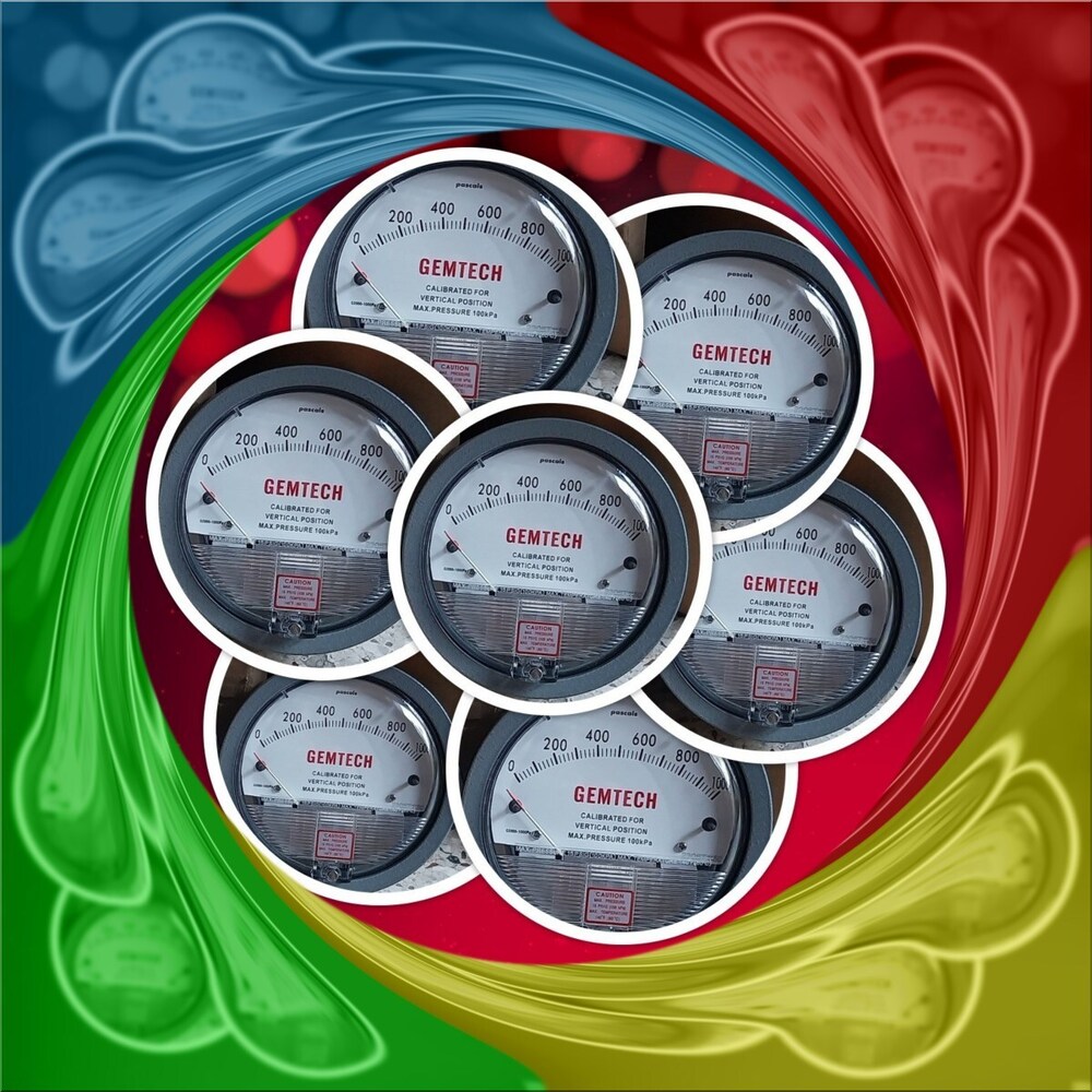 Gemtech Differential Pressure Gauge In Taluka Mulshi Pirangut Industrial Area Pune Maharashtra - Accuracy: A 2% (-Ha Model A 1) Of Fs (A 3% (-Ha A 1.5%) On -0