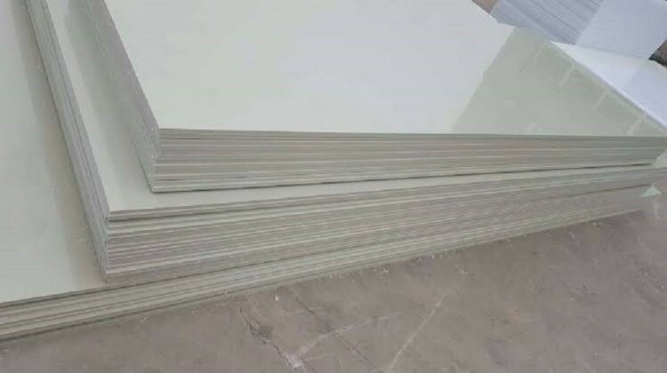 Square Polypropylene Sheet - Color: White