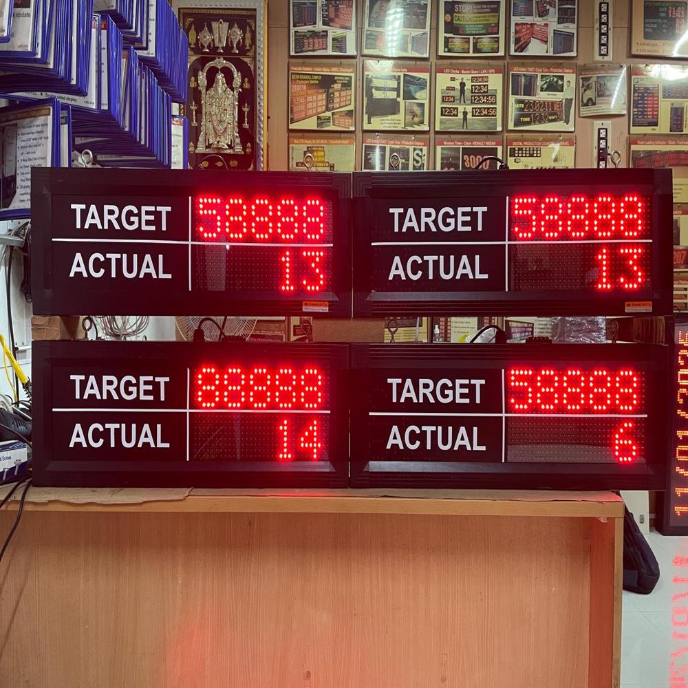 Led Target Vs Actual Display Board - Led Type: Dot Matrix