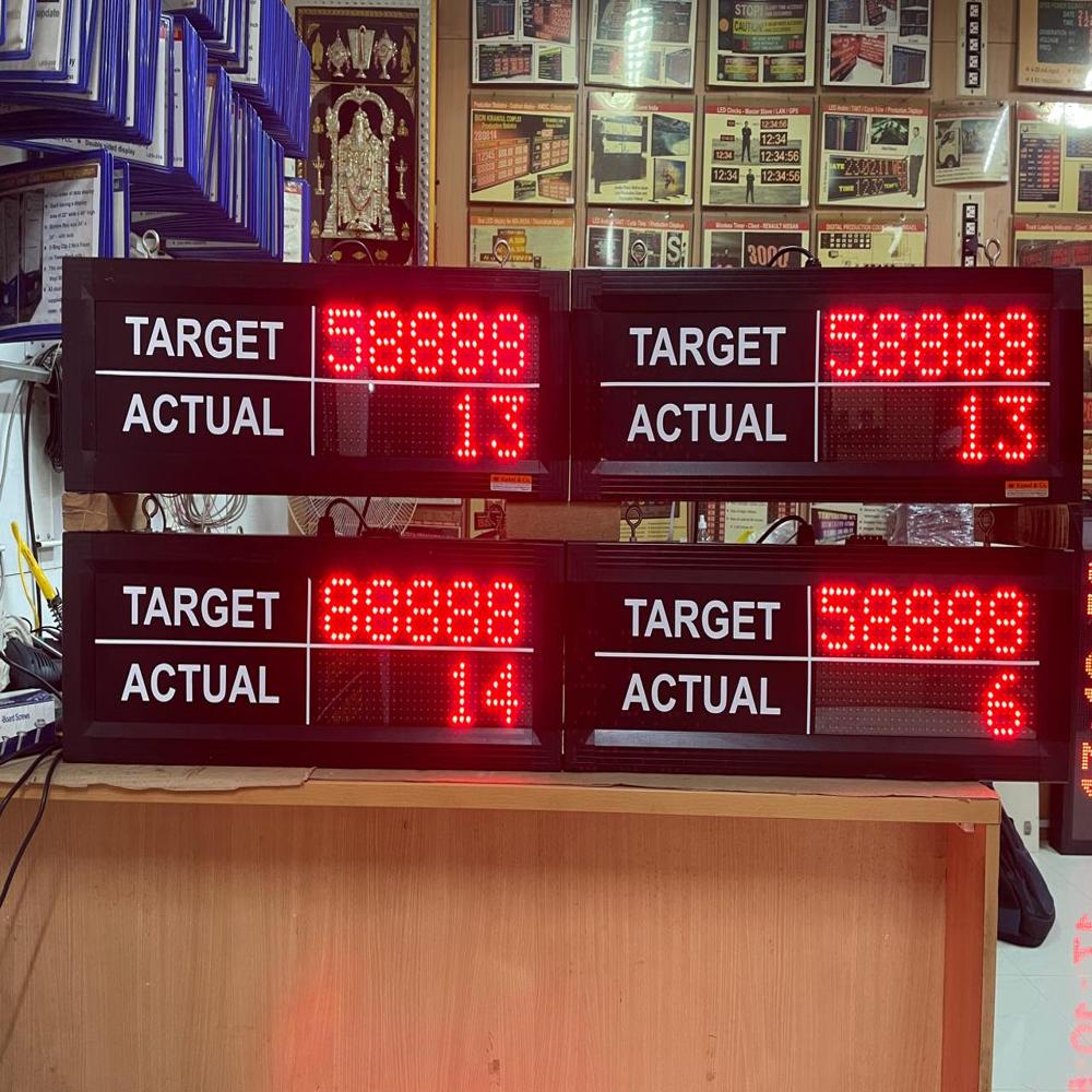 Led Target Vs Actual Display Board - Led Type: Dot Matrix