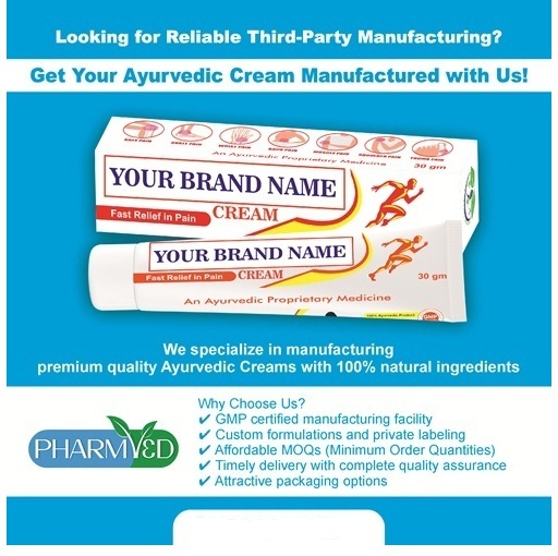 Third Party Manufacturing Services For Ayurvedic & Herbal Products | Private Label Solutions - Physical Form: Cream