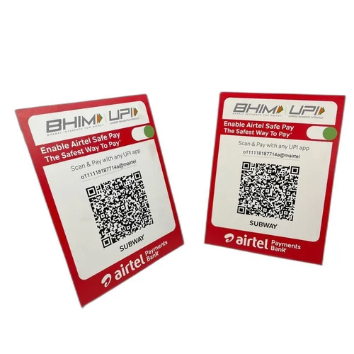 प्लास्टिक क्यूआर स्टैंड