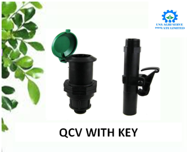 Plastic Qcvs Quick Coupling Valves - Color: Black