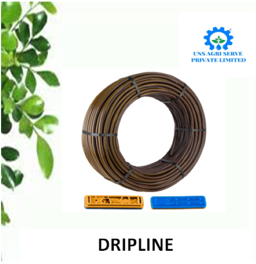 16 Mm Drip Irrigation Inline Pipe - Color: Black