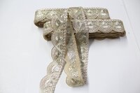 fancy embroidery golden lace