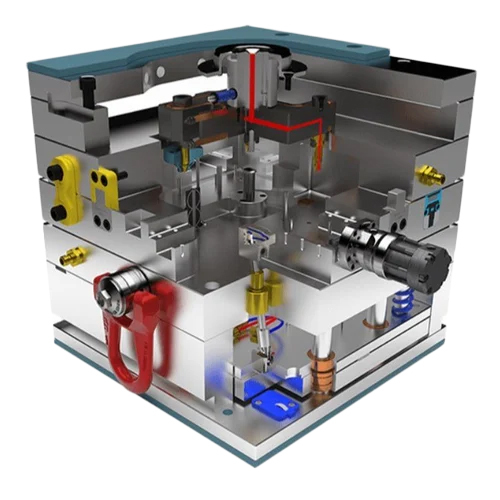 Plastic Injection Mold Base - Color: Silver