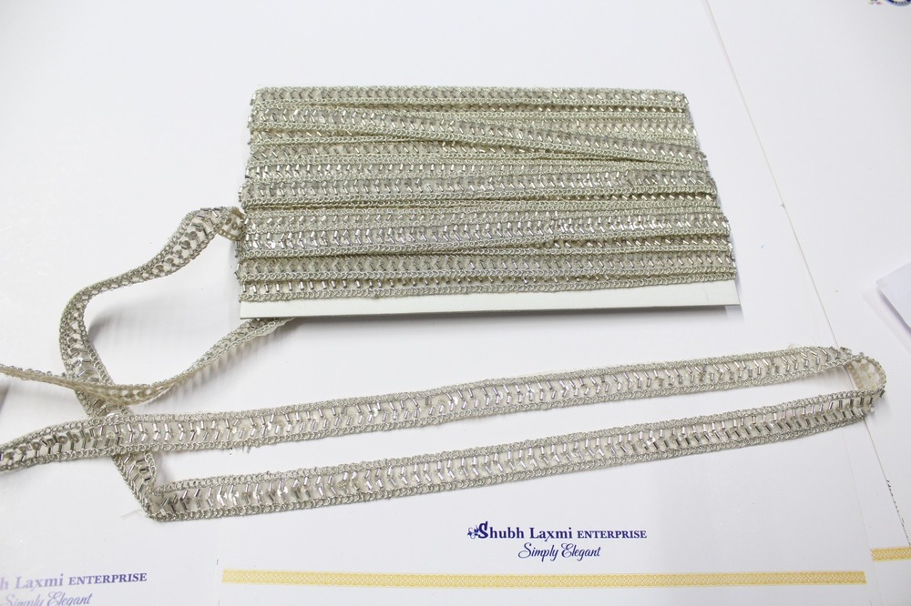fancy cutdana lace