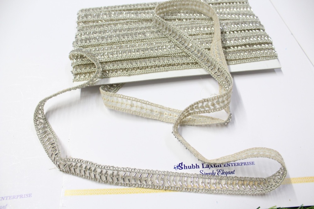 fancy cutdana lace