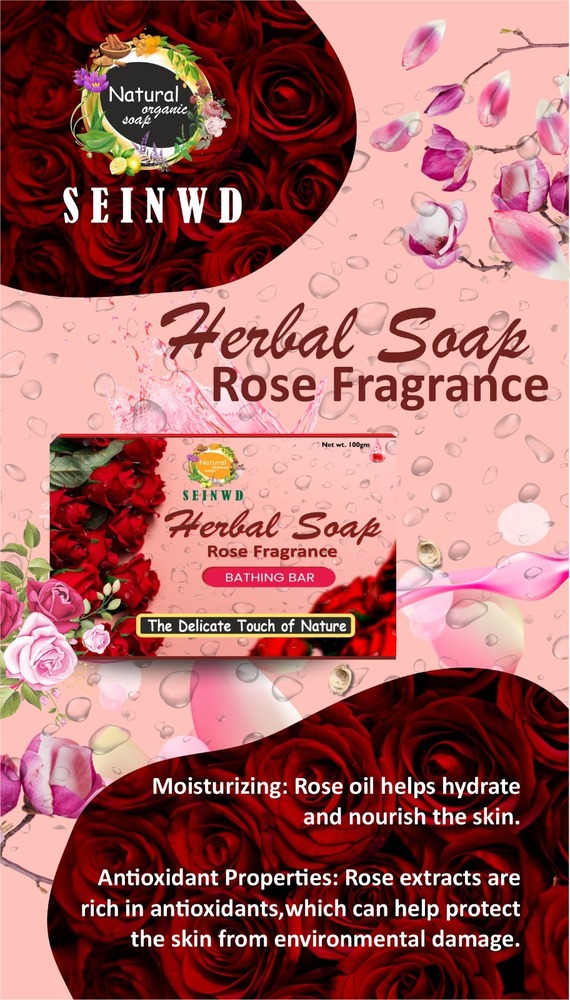 Herbal Soap Rose Fragrance