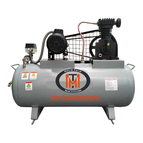 Single Stage Piston Air Compressor - Color: Grey