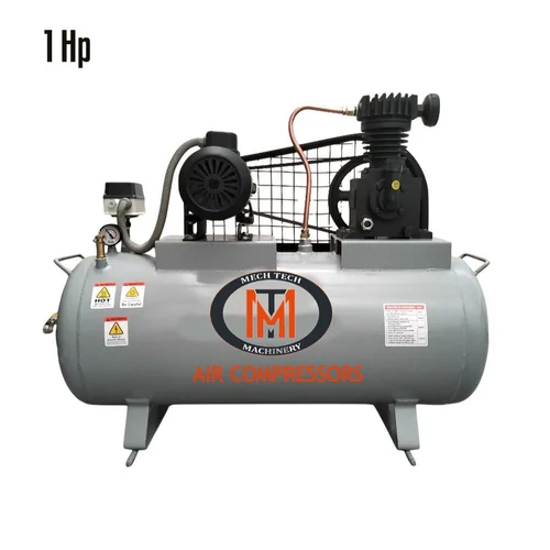 1hp Single Stage Reciprocating Compressor - Color: Grey