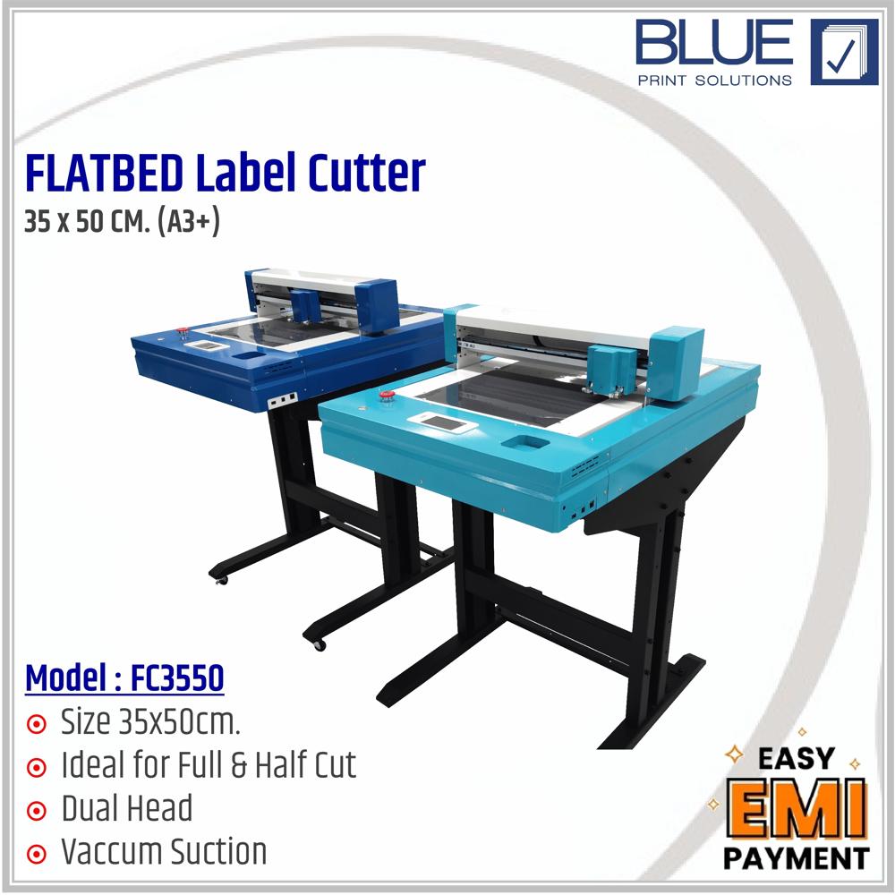 Flatbed Label Die Cutting Machine (a3 Plus Table Top) - Color: Blue