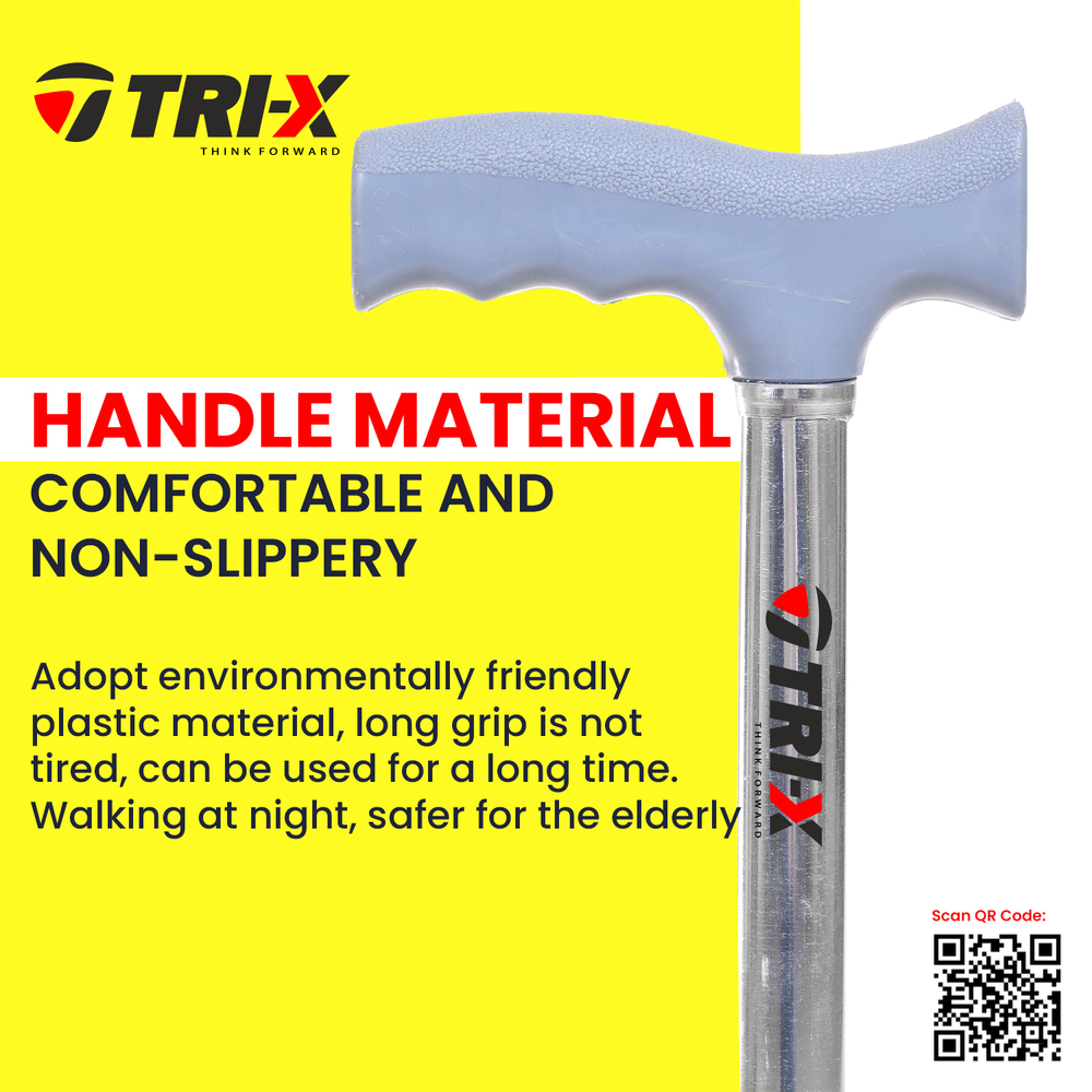 SINGLE TELESCOPIC WALKING STICK