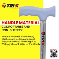 SINGLE TELESCOPIC WALKING STICK