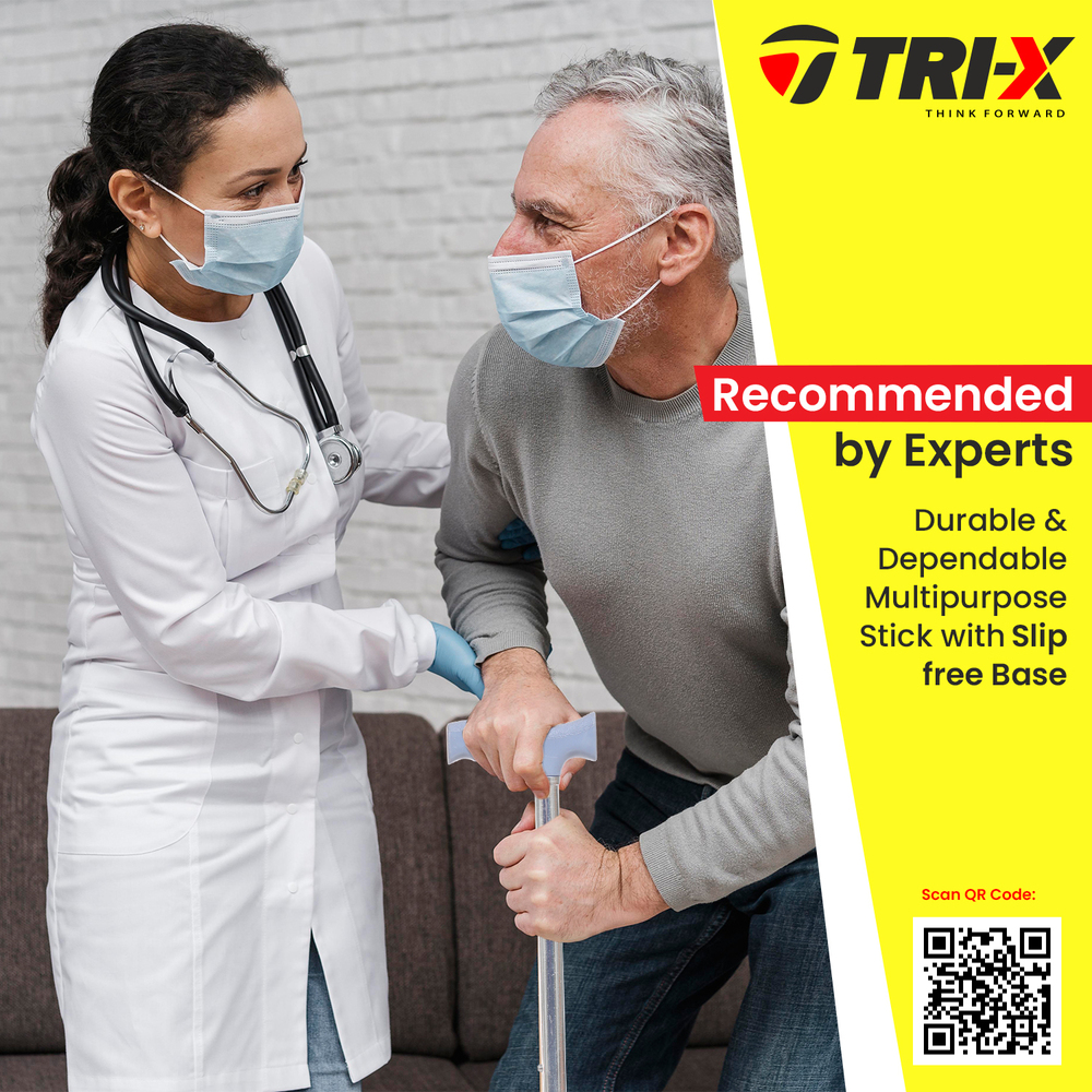 SINGLE TELESCOPIC WALKING STICK
