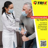 SINGLE TELESCOPIC WALKING STICK