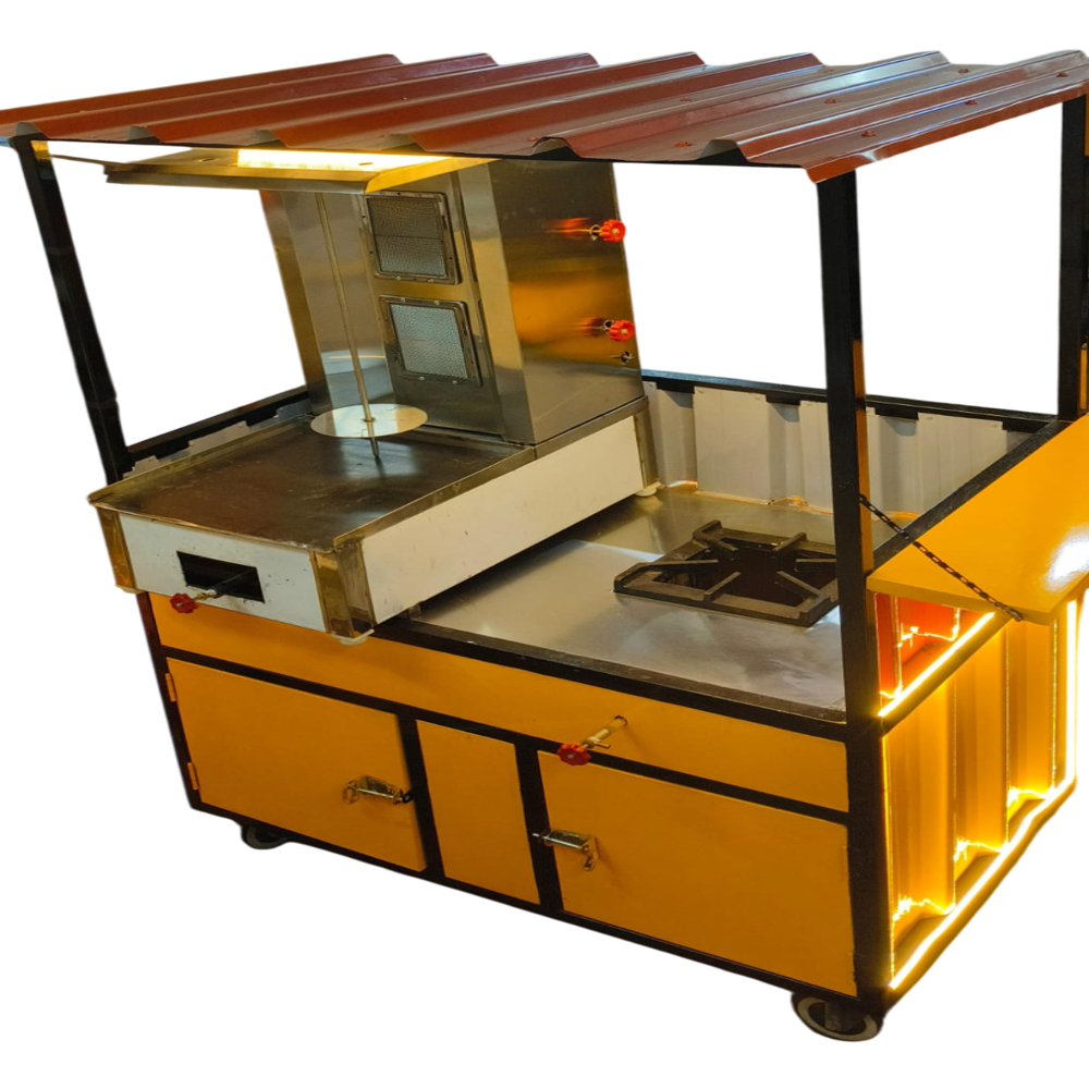Shawarma Cart Machine - Dimension (L*w*h): 75 Inch (In)