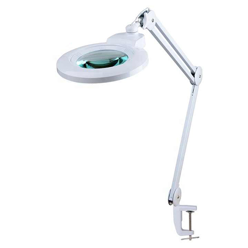 Led Magnifier Lamp 3X 5X Magnification Changeable Lens Desktop Magnifying Lamp - Color: Different Available