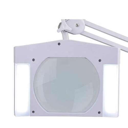 9002LED 7.5 X 6.2inch White 3 Diopter Intbright Rectangular LED Magnifier Lamp