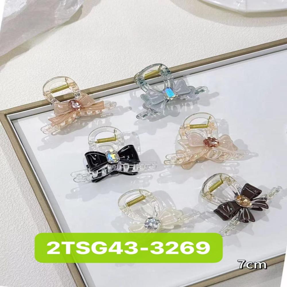 Multicolor Ladies Hair Clip - Plastic, 5-7 cm, Various Elegant Colors | Unique Geometric & Abstract Designs, Secure Grip for All Hair Types