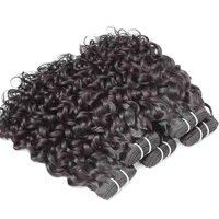 Temple Remy Machine Weft Human Hair Extensions,  100g, Natural Black Color