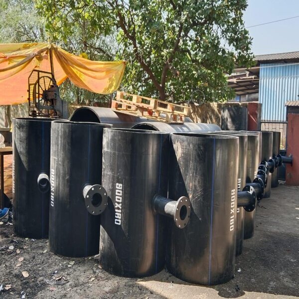 Hdpe Butt Fusion Pipe Fittings - Color: Black