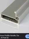 Aluminium Glass handle profile