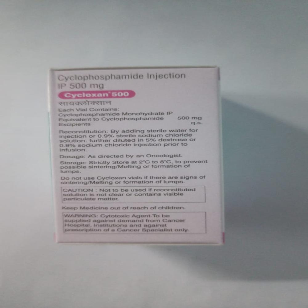 Cycloxan 500mg Injection - Origin: India