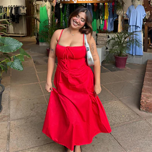 Red Corset Dress