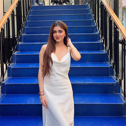 White Satin Long Dress