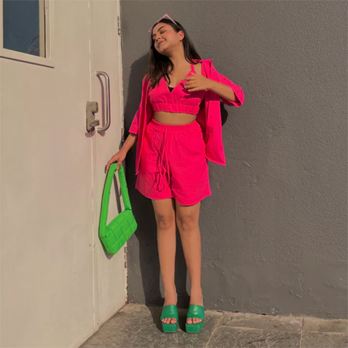 3 Piece Hot Pink Co-ord Set
