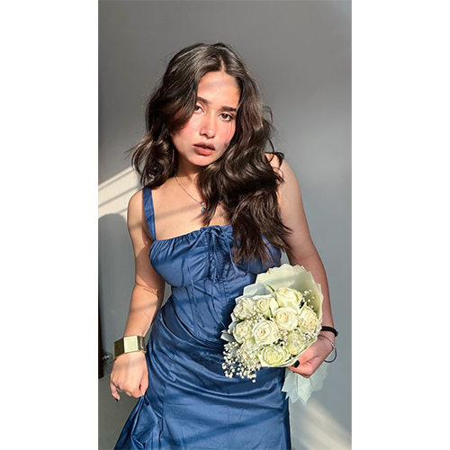 Navy Ccorset Dress