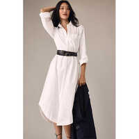 White Long Shirt Dress