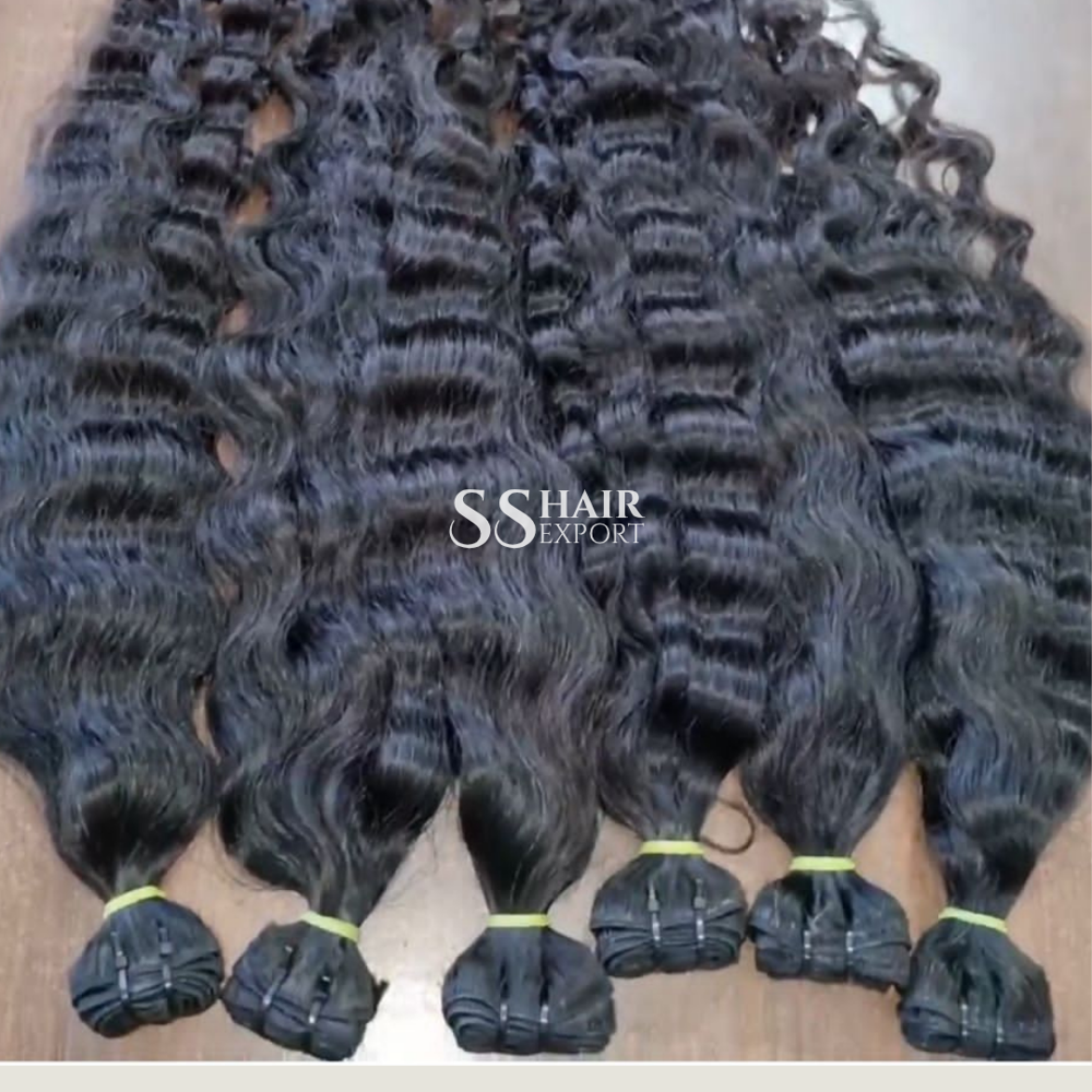 Indian Exporter Human Hair Bundles Sew In Weaves Weft Extensions
