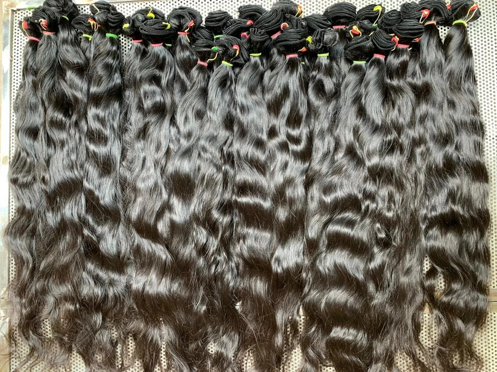 100% Cuticle Aligned South Indian Temple Remy Weft Hair Bundles