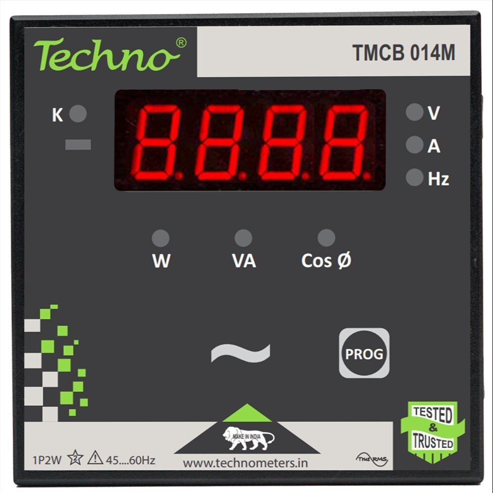 Single Phase Panel Wattage Meter - Accuracy: Class 1