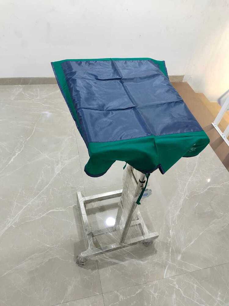 Mayo Trolley Cover - 100% Cotton, Blue Color | Waterproof With Cuff, Portable, Recyclable, Customizable With Ties For Secure Fit