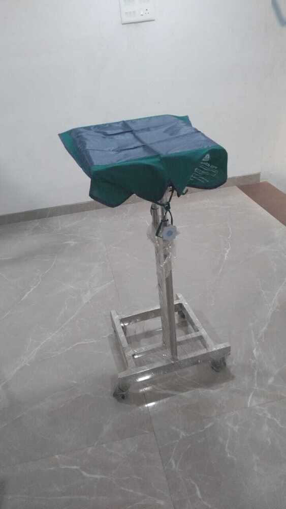 Mayo Trolley Cover - 100% Cotton, Blue Color | Waterproof With Cuff, Portable, Recyclable, Customizable With Ties For Secure Fit