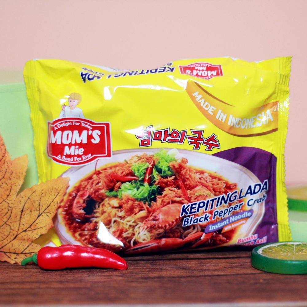 Mom's Mie Black Pepper Crab Instant Noodles