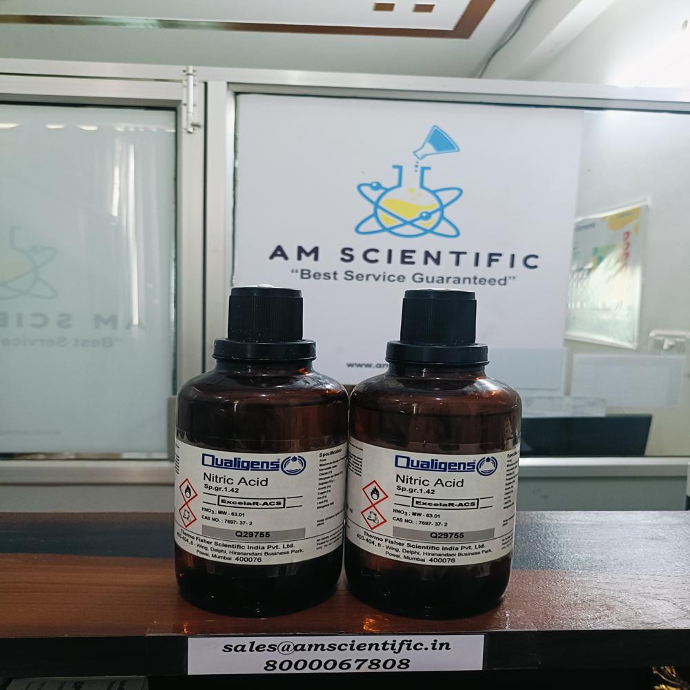 Nitric Acid Er 500ml - Packaging Type: Glass Bottle