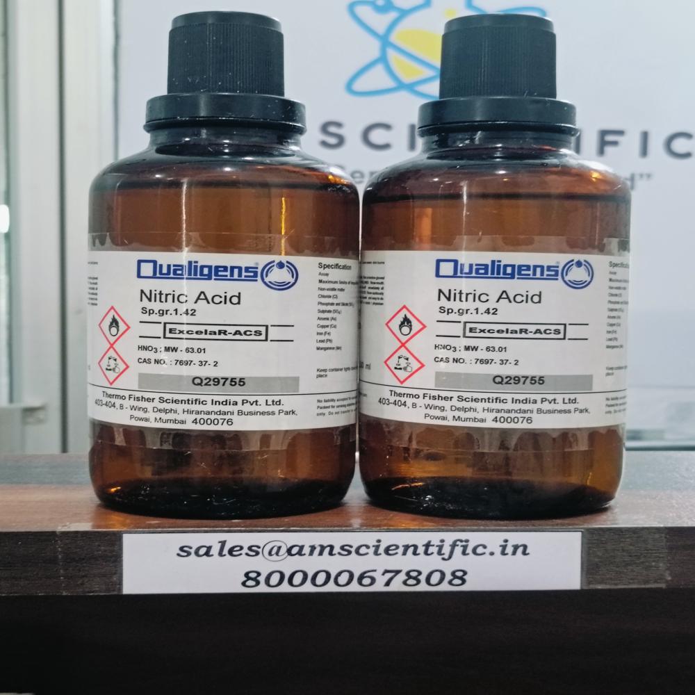 Nitric Acid Er 500ml - Packaging Type: Glass Bottle