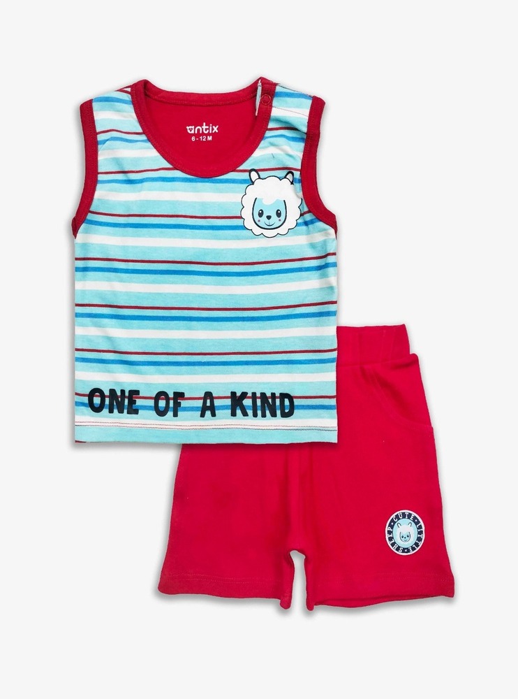 antix Baby Boys Printed Shorty Set