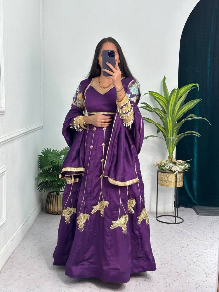 Gown With Dupatta - Bust Size: 42 Inch (In)